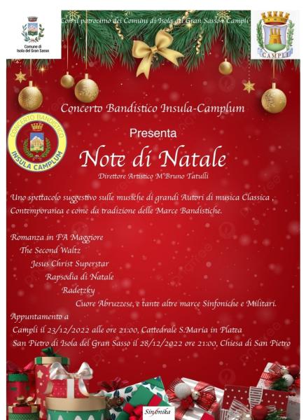 NOTE DI NATALE - Concerto Bandistico Insulam Campli